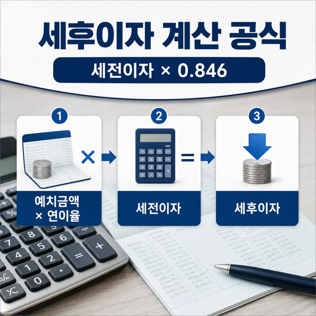파킹통장 세후이자 계산법|하루·한 달 이자와 15.4% 세금 정리 2 파킹통장 세후이자 계산법