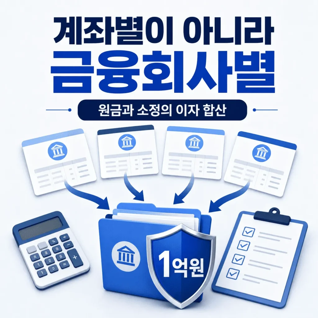 파킹통장 예금자보호 한도 1억원, 계좌별일까 금융회사별일까? 2 파킹통장 예금자보호 한도